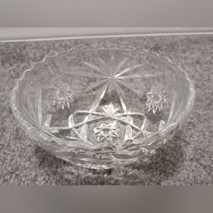 Vintage Star of David Glass Dish